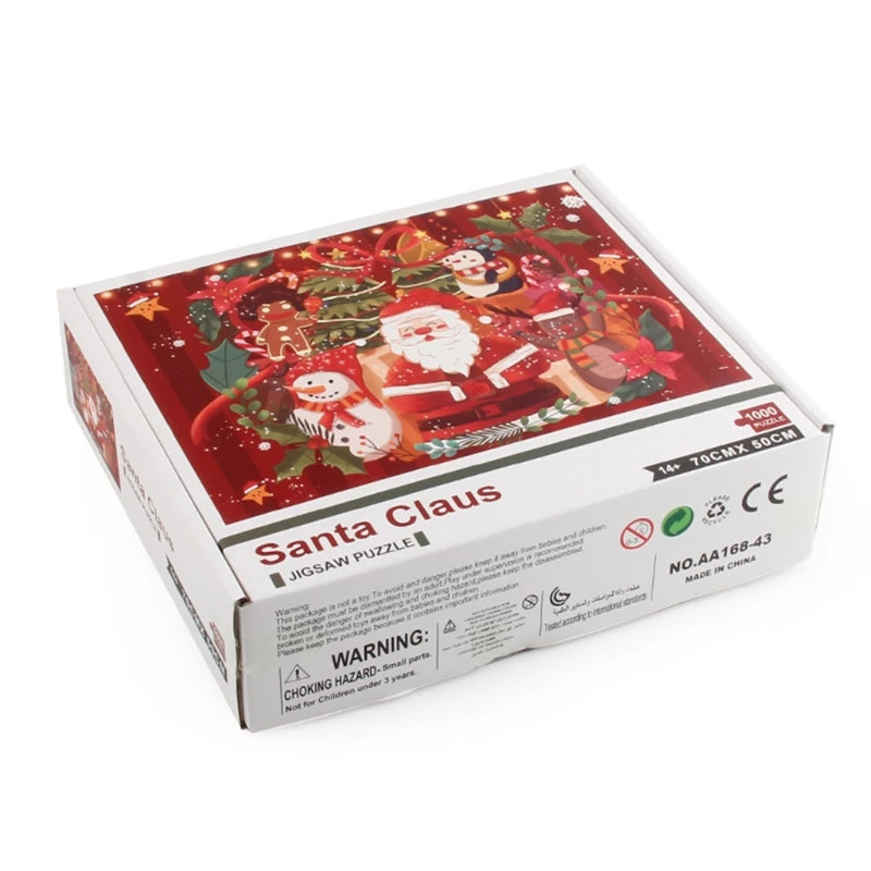 

1000 Piece Santa Claus Jigsaw Puzzles Adult Kids Decompression Game Toy Educational Children Creative Gifts