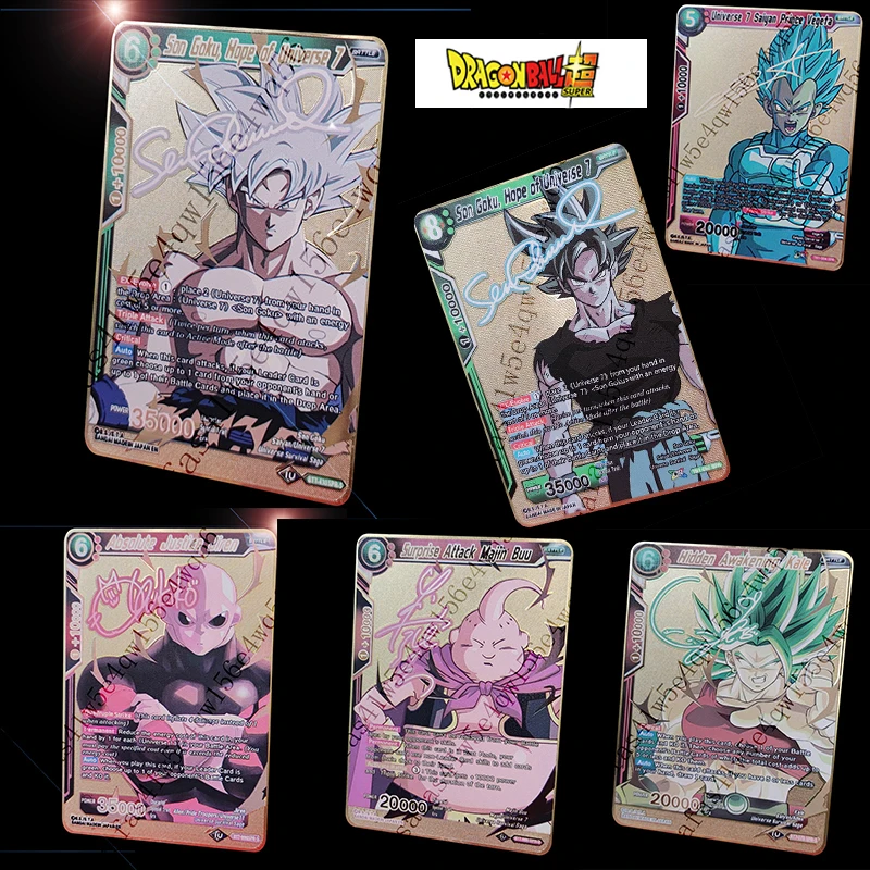 

Dragon Ball Super Limited edition Collection card Metal American version Vegeta IV Son Goku Majin Buu Signature battle card gift