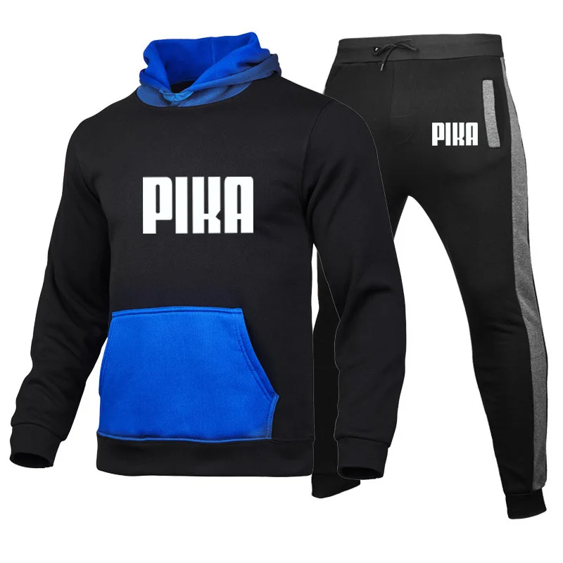 

New suit men's fashion two-piece printed bump color suits in the spring and autumn hoodies sweatpants Can be customized LOGO