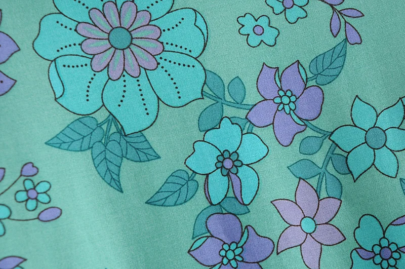 Женское винтажное платье-кимоно зеленое платье макси из искусственного шелка с