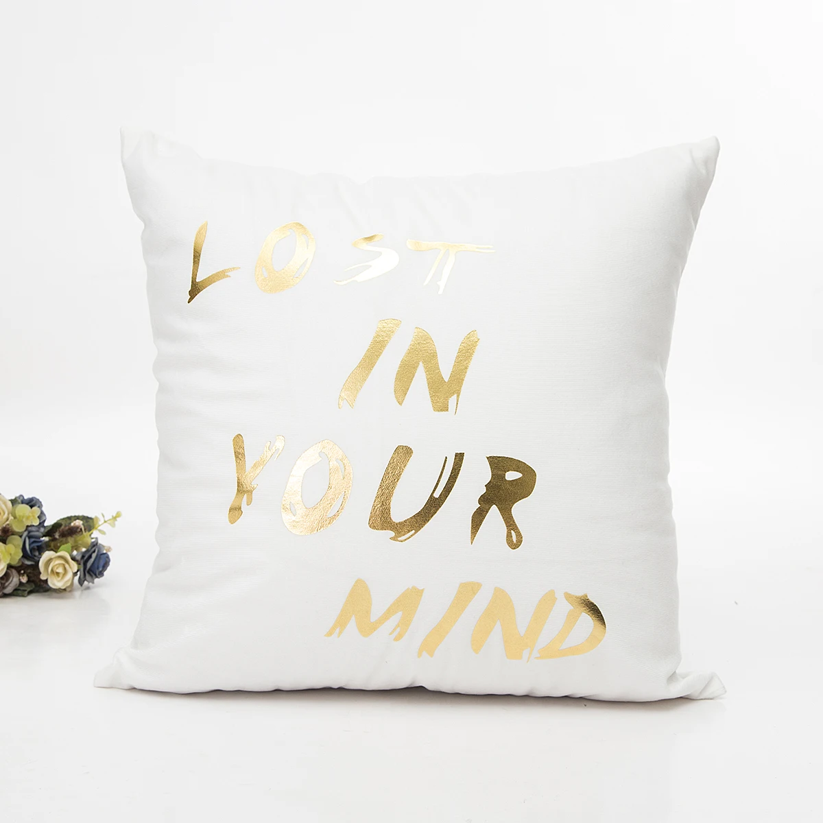 Чехол для диванной подушки из полиэстера золотистого цвета | Дом и сад