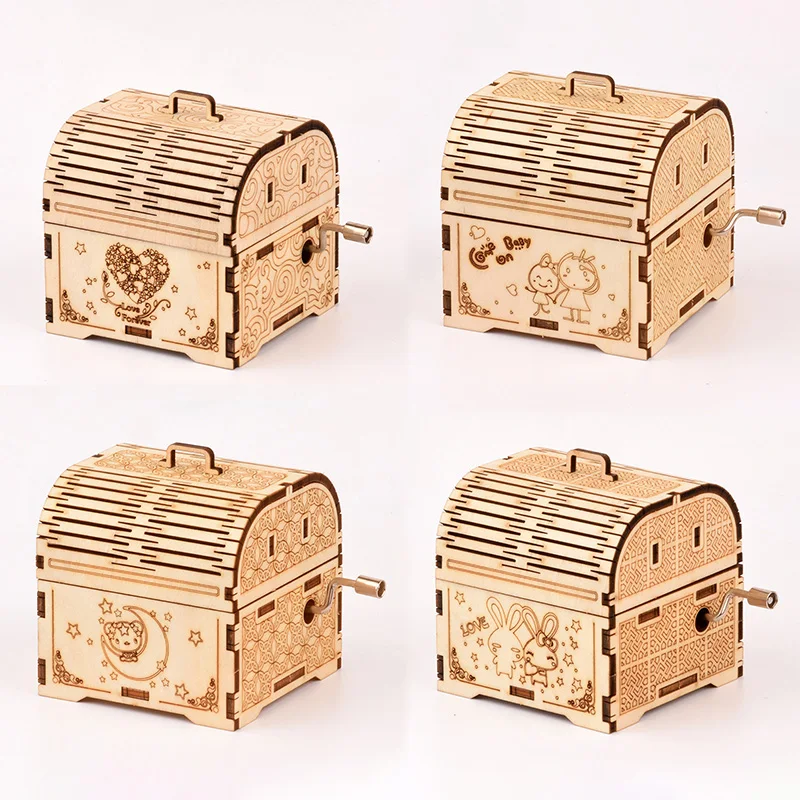 

3D Puzzle Toys Octave box Mechanical Drives Pieced Models Wooden Puzzle Intelligence Educational Toy Puzzles for Adult