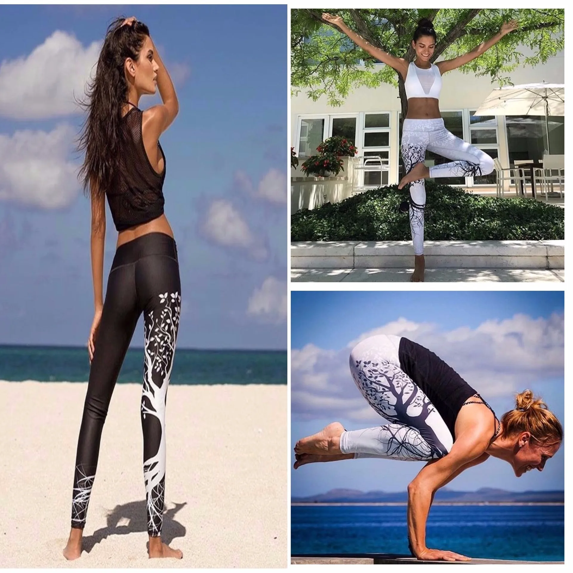 

Yoga Pants Women's Fitness Sport Leggings Stripe Printing Elastic Gym Workout Tights S-XL Running Trousers Plus Size S-XL