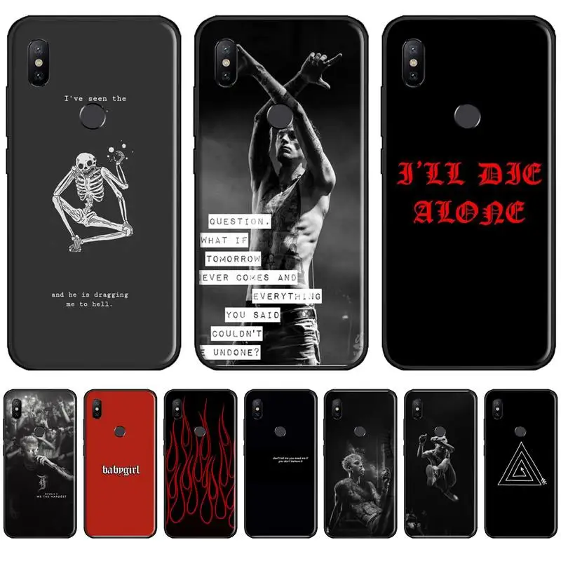 

machine gun kelly cool Phone Cases For Xiaomi Redmi 7 9t 9se k20 mi8 max3 lite 9 note 8 9s 10 pro Soft Silicone Shell Funda