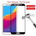 Закаленное стекло для Huawei Honor 7A pro AUM-AL29, пленка для защиты экрана с полным клеем для Honor 7C Pro LND-L29 7x 7A 7s, 2 шт.