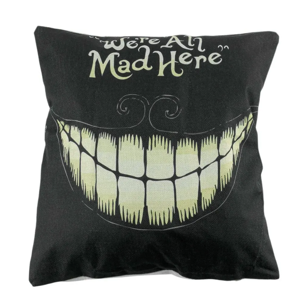 Креативный Забавный дизайн льняная Декоративная Подушка для домашнего дивана