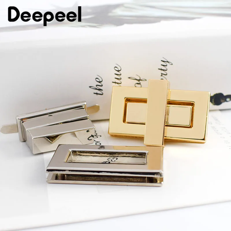 2/4 шт. Deepeel 44x22 мм металлический поворотный замок металлов пряжки DIY Сумки из
