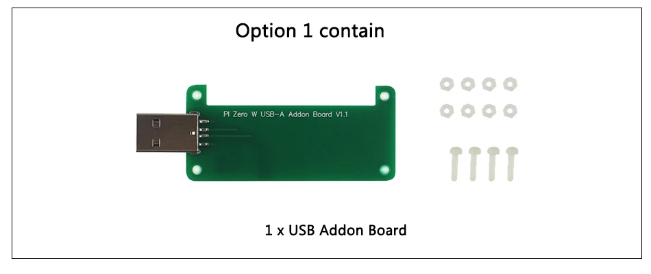 Raspberry Pi Zero W USB Addon Плата USB разъем Raspberry Pi Zero к U диску Плата расширения BadUSB для RPI Zero 1,3 Вт