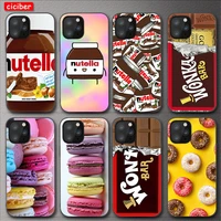 chocolate nutella phone case for iphone 11 12 pro max mini cover for iphone x xr xs max 7 8 6 s plus 5s se 2020 soft tpu fundas