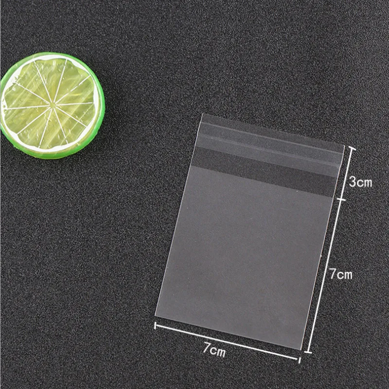 100 шт Подарочная прозрачная утолщенная сумка для печенья вечерние сумки упаковка