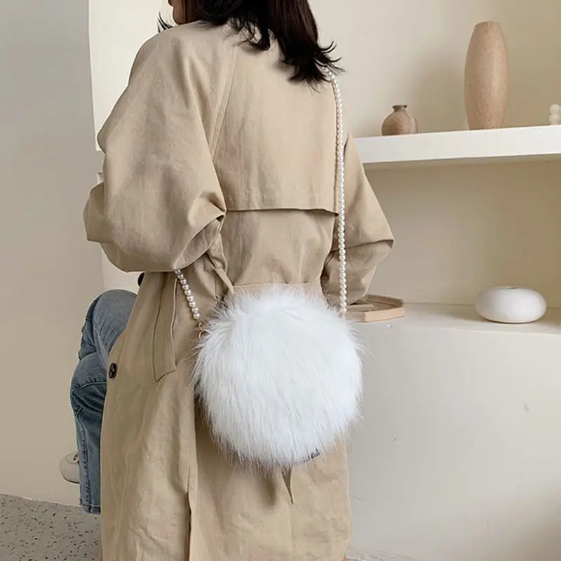 

Women Ladies stylish Faux Fur Credit card Cash, Cell phone, Lip gloss Shoulder Bag Crossbody Winter Tote Purse Messenger Satchel