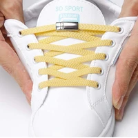 1pair magnetic shoelaces elastic locking shoelace creative quick no tie shoe laces kids adult unisex sneakers shoe laces