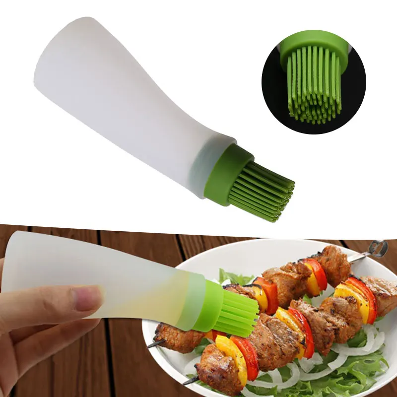 Силиконовая бутылка щетка для выпечки щетки барбекю соуса масленки контроль