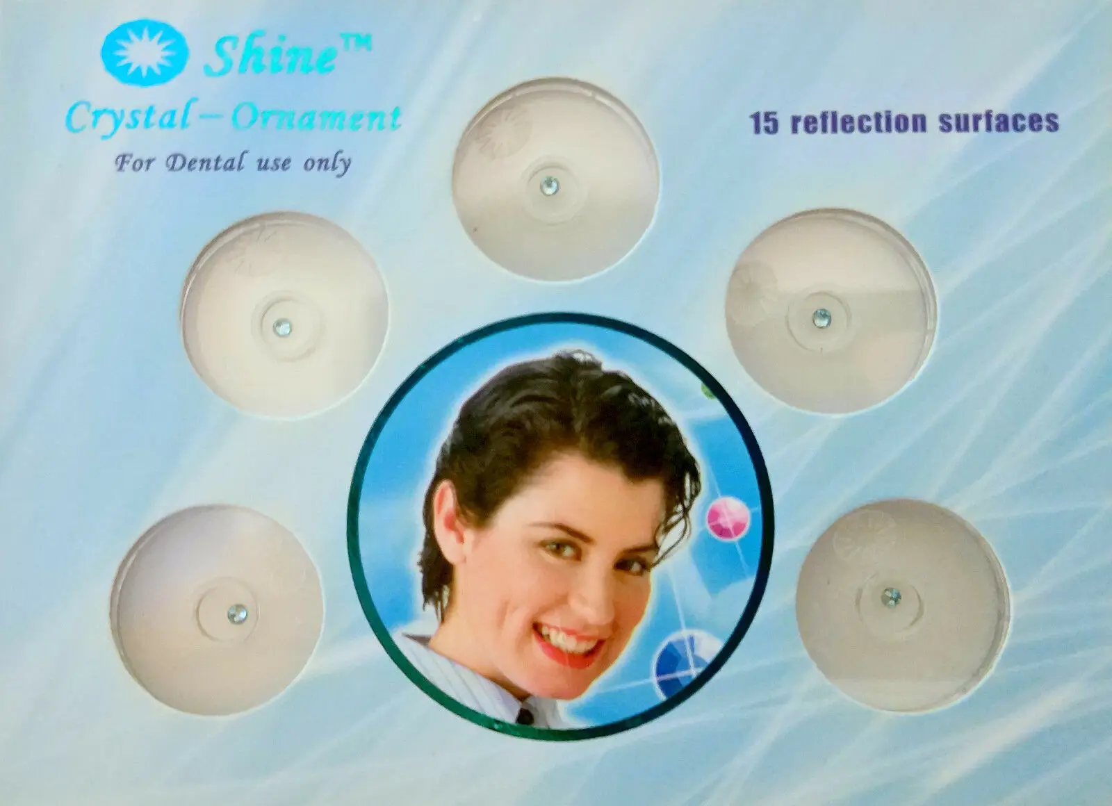 

5X Teeth Gems Crystal Tooth Ornaments Blue Color Jewelry Dental Oral