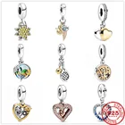 Подлинное Искусственное перо, подвеска, пляж, семейство, подходят для оригинальных шармов, браслет, шарм, ювелирные изделия, подарок