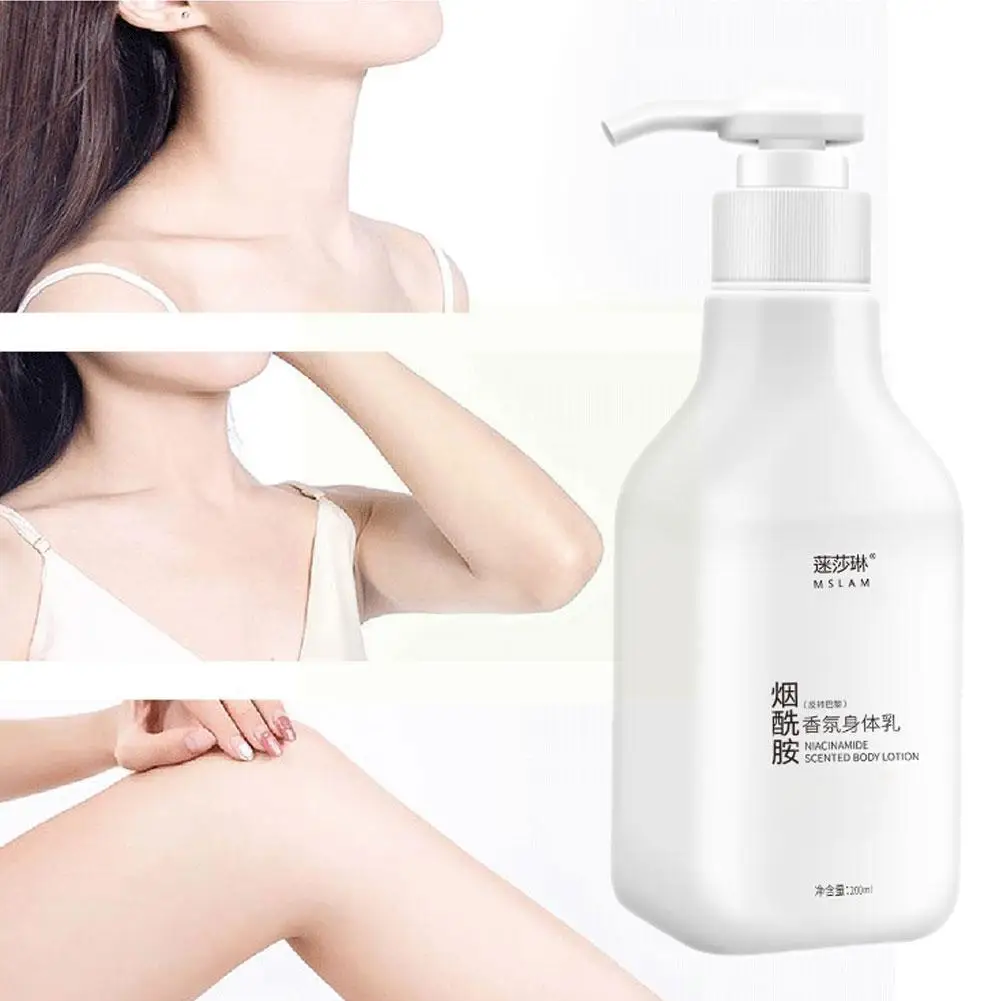 

Niacinamide отбеливающий увлажняющий Осветляющий аромат для кожи тела 200 мл крем лосьон для удаления Body грубый V8Q4