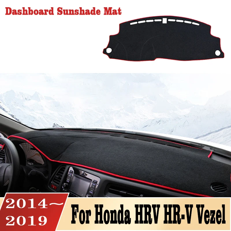 

Car Center Console Sun Visor Protective Plate Dashboard Cover For Honda HRV HR-V Vezel 2014 2015 2016 2017 2018 2019 Accessories