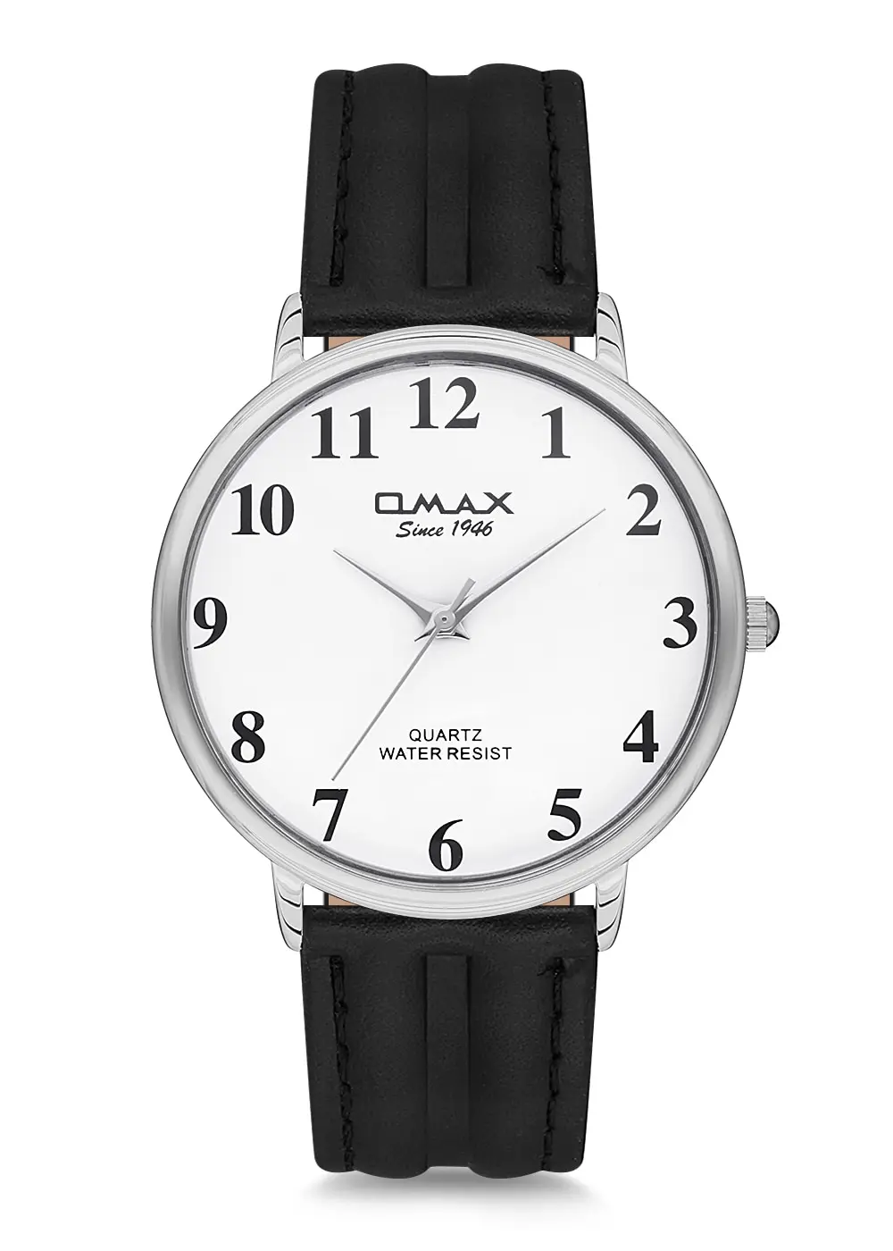 

2020 top Brand Luxury Fashion Unisex Black Leather Quartz Wrist watch 00 SC7491IBF3 Omax