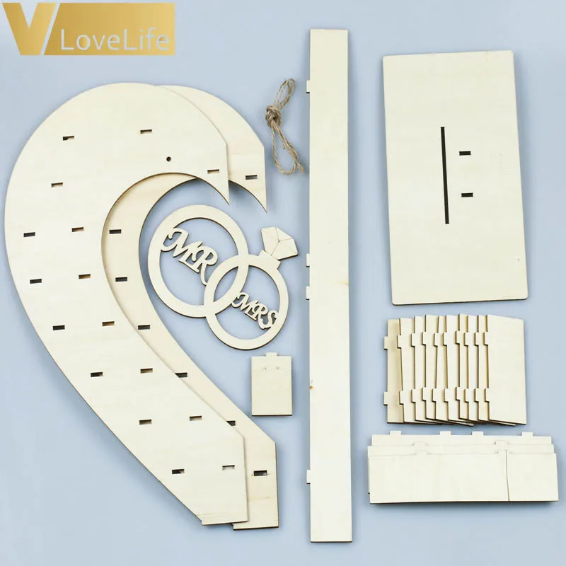 Деревянная подставка для шоколада романтическая торта конфеты в деревенском