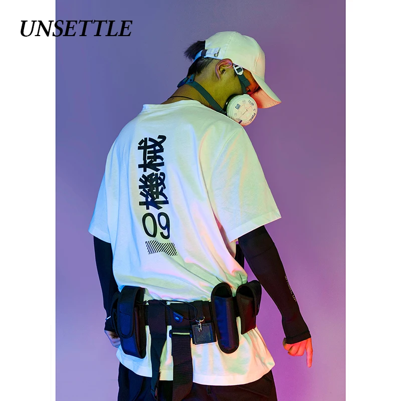 UNSETTLE 2020SS летние футболки Harajuku с вышивкой для мужчин/женщин футболка в стиле хип
