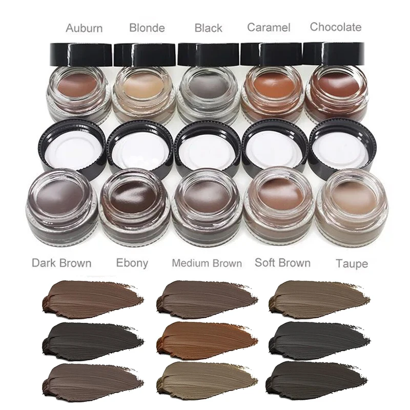 Макияж пигментированные кремовая помада для бровей Гель Водонепроницаемый