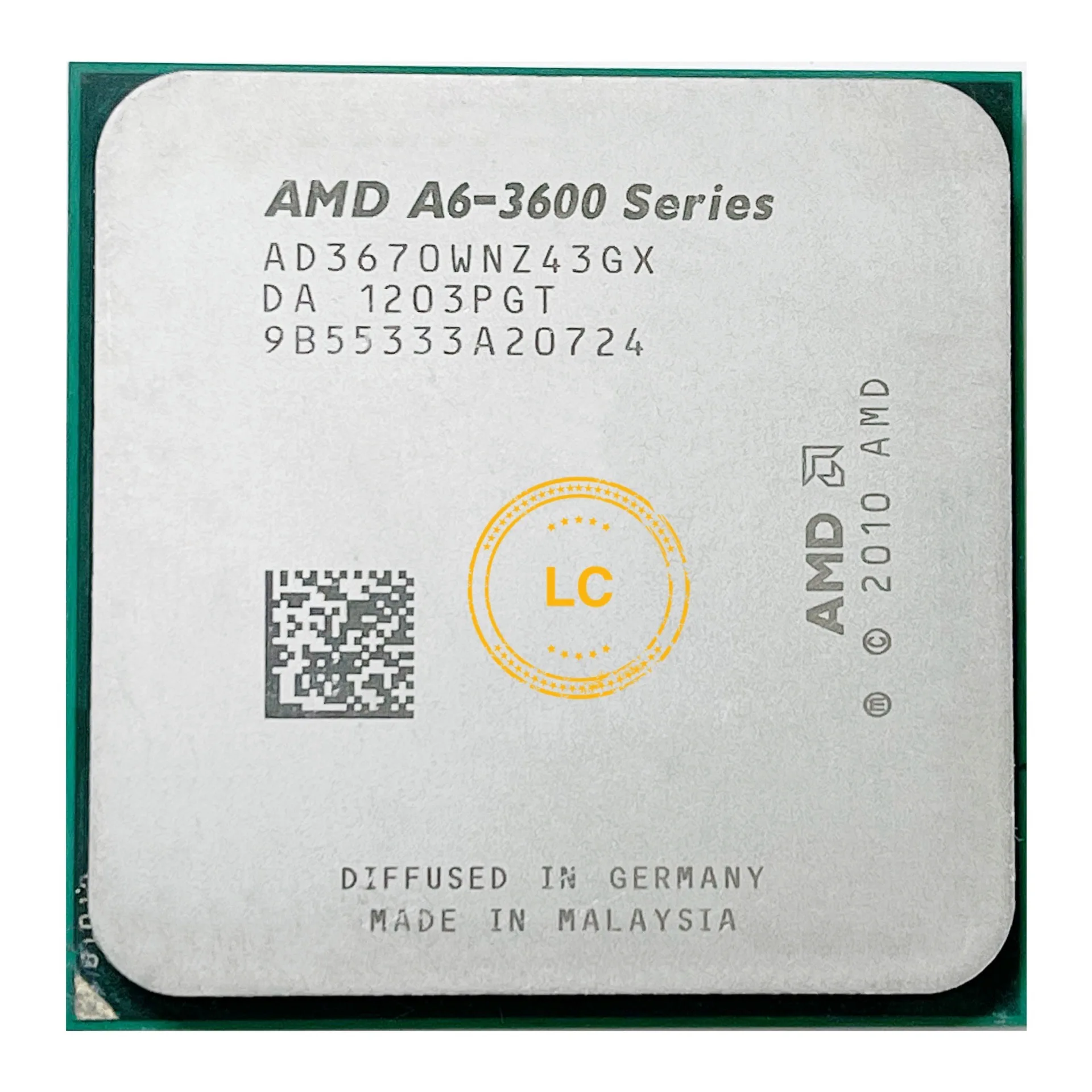 AMD A6 Series 3670K 3670 k 2 7 ГГц Quad Core Процессор процессор AD3670WNZ43GX гнездо FM1|Процессоры| |