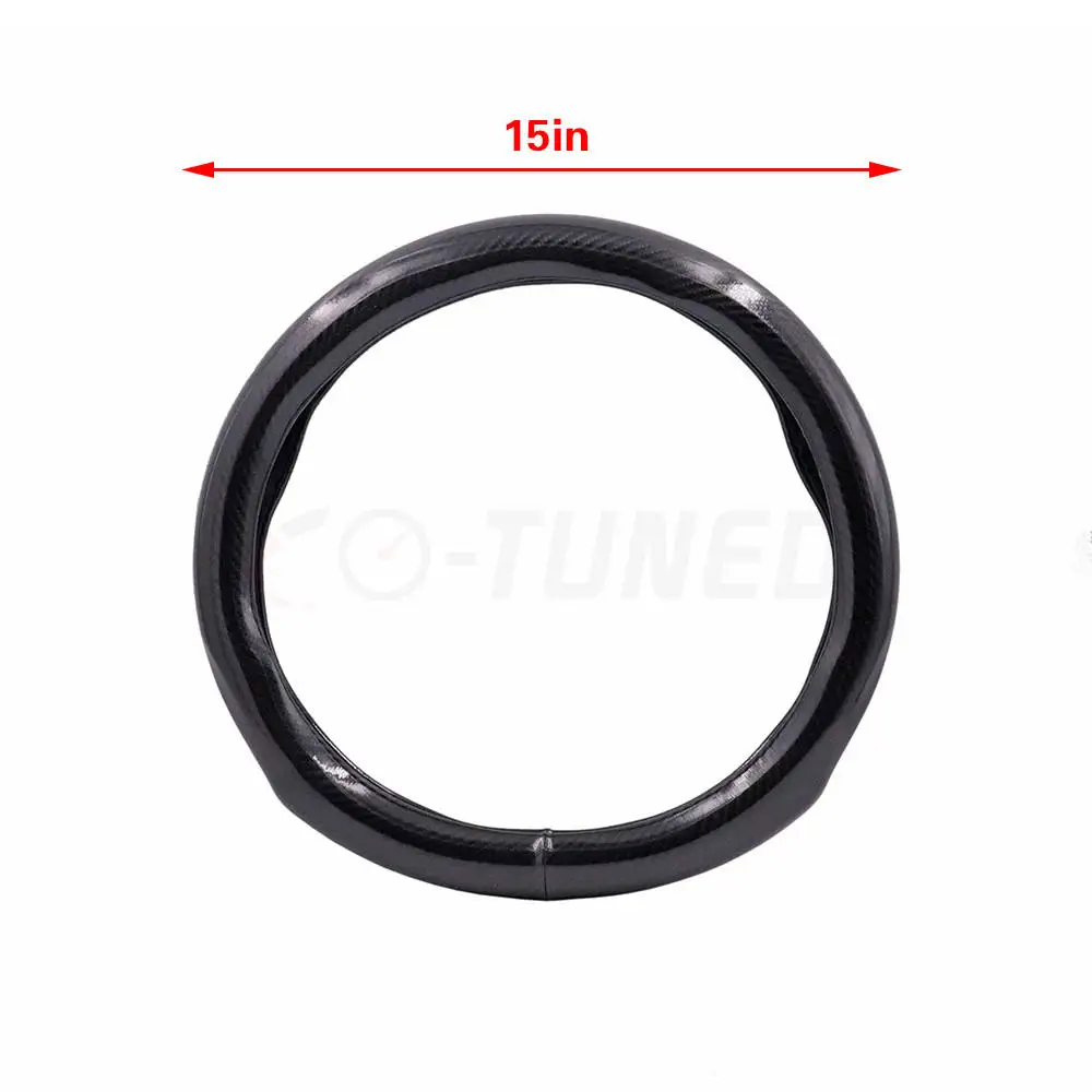 

Wholesale Customized 38cm 15in Carbon Fiber Style Car Truck Steering Wheel Cover