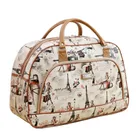 Дорожные сумки для женщин и мужчин, модная Водонепроницаемая вместительная спортивная сумка из искусственной кожи с принтом, повседневные дорожные чемоданчики, 2021