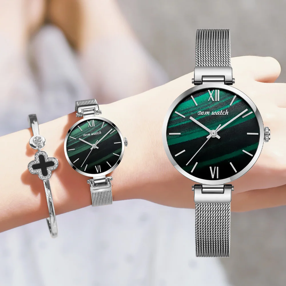 Часы DOM женские кварцевые водонепроницаемые|Женские наручные часы| |