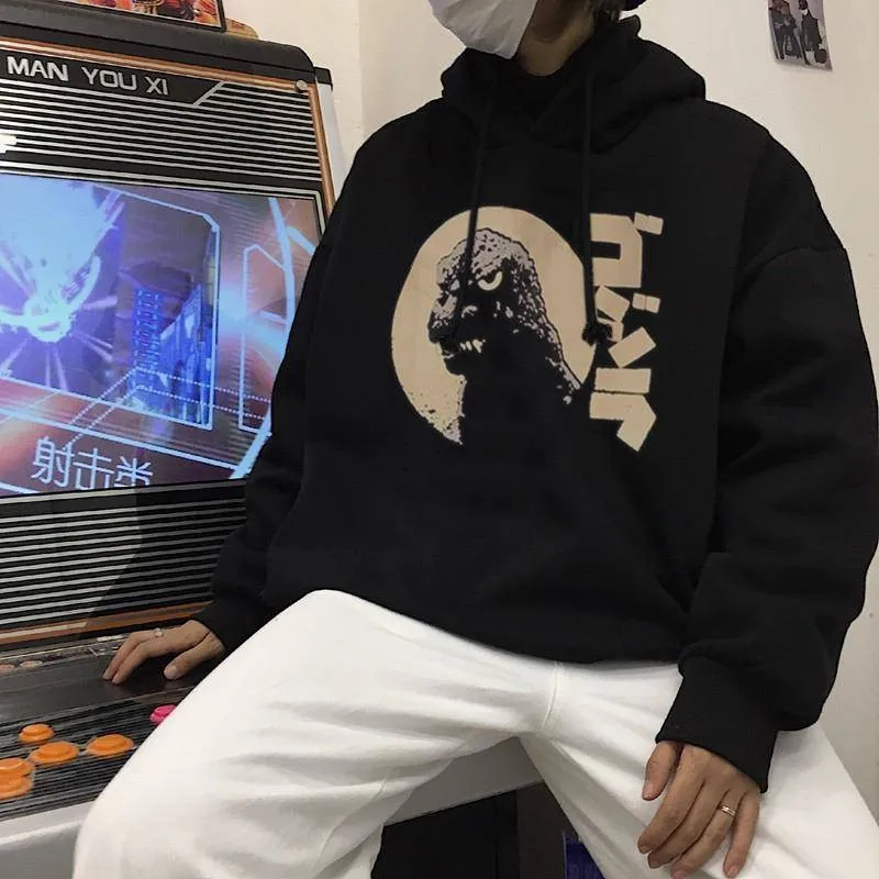 Модные японские забавные флисовые толстовки с принтом в виде лапши и волн