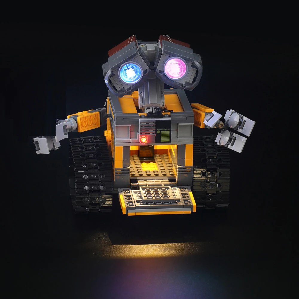 Светодиодный светильник комплект совместим DIY 21303 16003 идея Робот WALL E глаза блоки