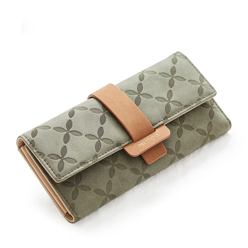 

Women Fashion Hasp Three-Folds Wallet Portable Multifunction Long Change Purse Hot Female Coin Zipper Clutch For Girl Phone Bag