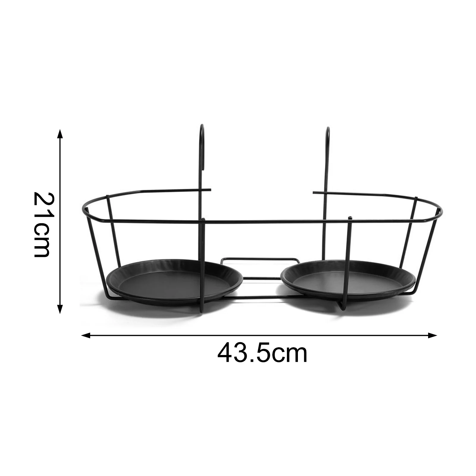 

Wall-mounted Iron Flower Pots Stand Succulent Hanger Outdoor Balcony Flower Pot Holder