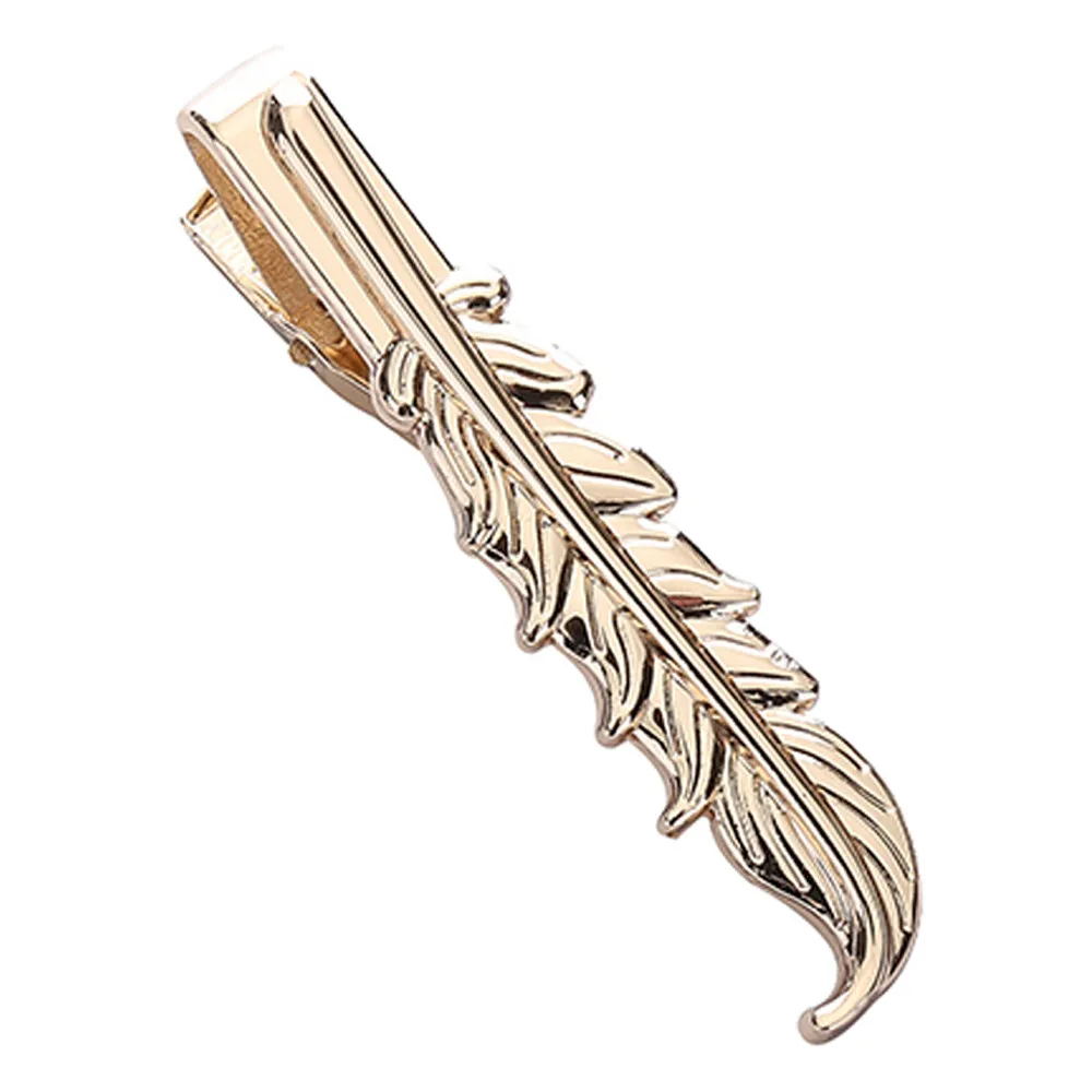 Новый простой модный стильный мужской зажим для галстука металлический