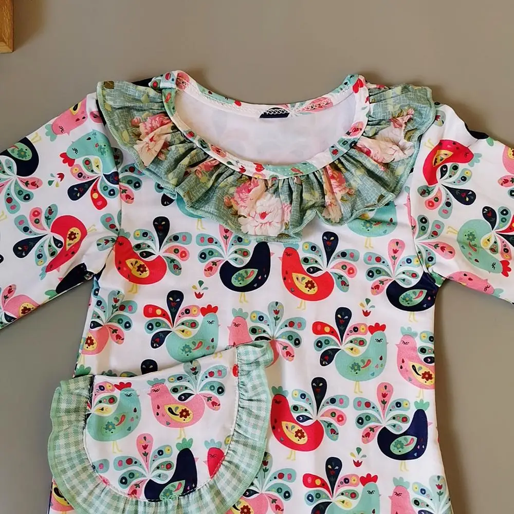 2019 летнее розовое платье для девочек с цветами и пуговицами лидер продаж Новое