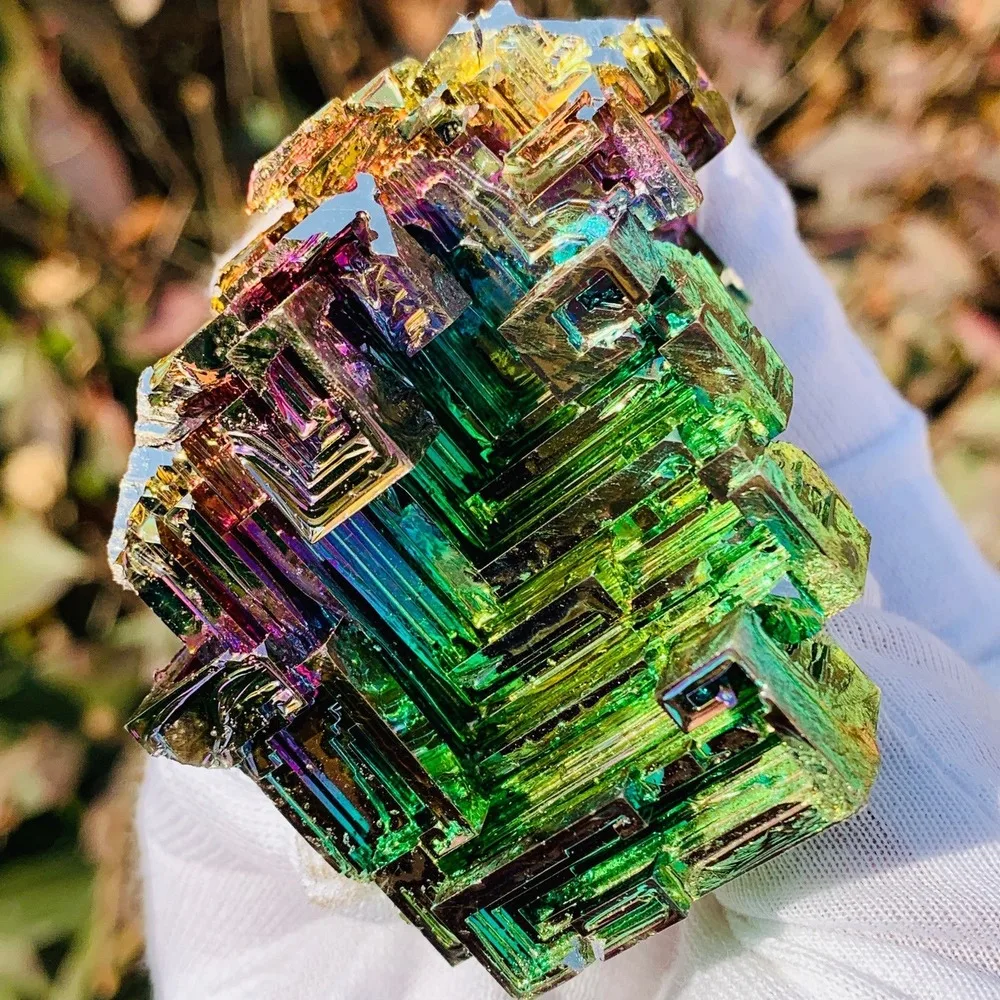 

Природный Радужный кристалл кварца висмута, около 200 г