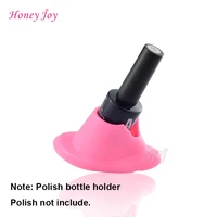 1pc hand free nail gel polish bottle holder diy salon nail art beauty varnishes glass cup base stand tool accessory
