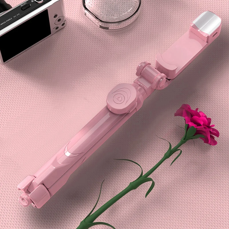 

Bluetooth Selfie Stick with Fill Light for Universal Tripod