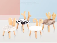 solid wood animal stool small wood back chair childrens bench small short stool household doorstep shoes change shoes stool