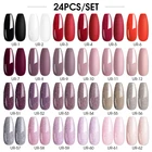 Набор полуперманентных гибридных УФ-лаков UR SUGAR, 24 шт., набор гель-лаков для ногтей для маникюра, набор блестящих гель для дизайна ногтей лаков