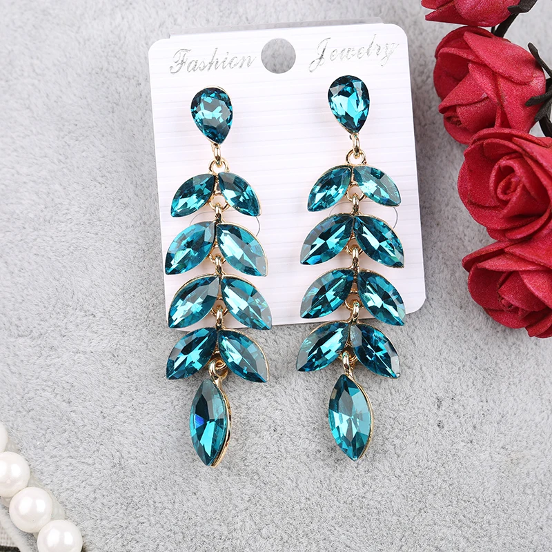 VEYO Ethnic Tassel Crystal Drop Earrings Fashion Willow Branch Shape Luxury Dangle For Women New Jewelry | Украшения и аксессуары