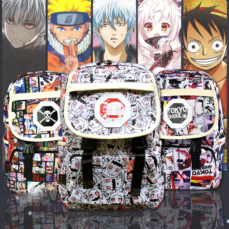 Аниме Narutoo One Piece Токийский Гуль Punch мужской мультяшный рюкзак с принтом школьная