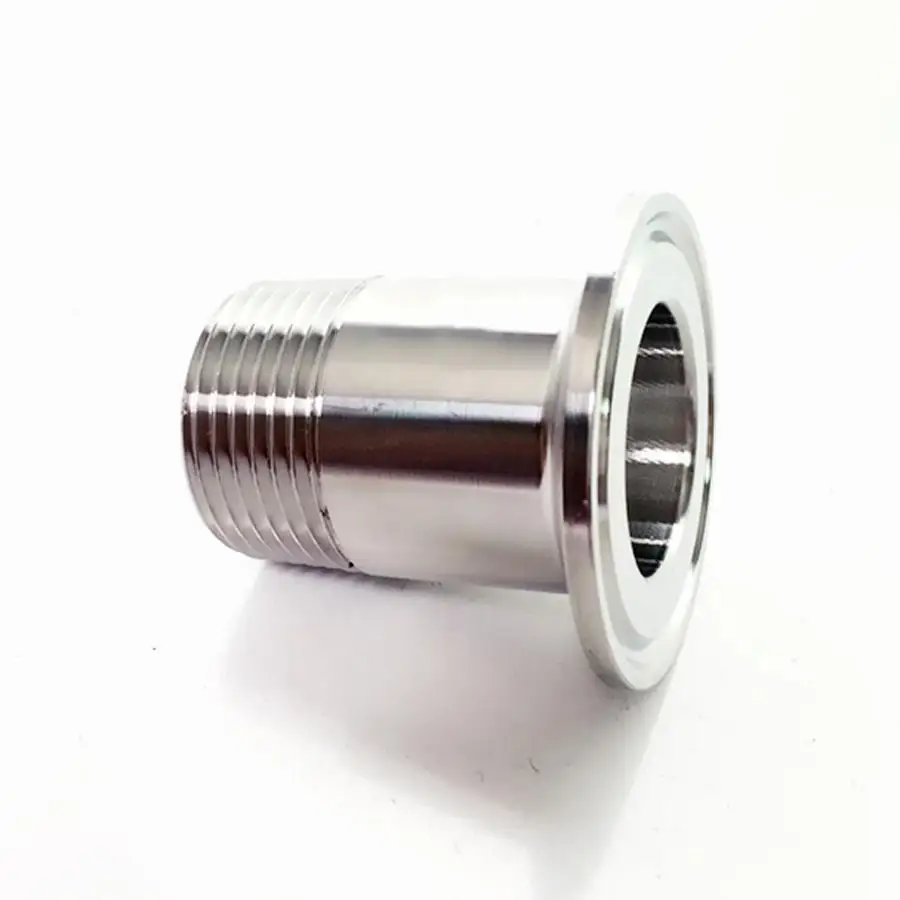 

3/4" BSPT Male x 1.5" Tri Clamp SUS 316L Stainless Steel Sanitary Coupler Fitting Homebrew Beer