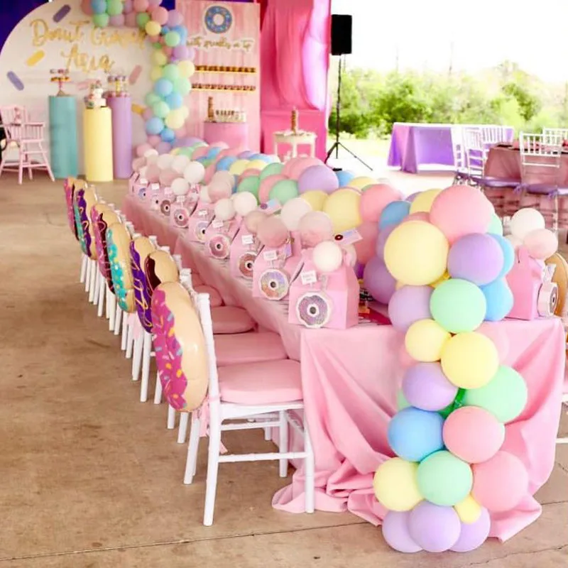 30 Pcs 5 Inch Round Macaron Latex Balloons Birthday Party Decorations Adult Helium Baloons Wedding Supplies | Дом и сад