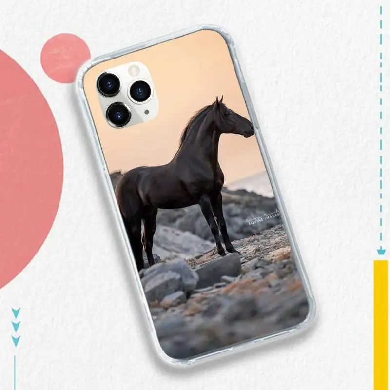 

Running horse art pattern Phone Case for iPhone 11 12 mini pro XS MAX 8 7 6 6S Plus X 5S SE 2020 XR luxury shell cover funda