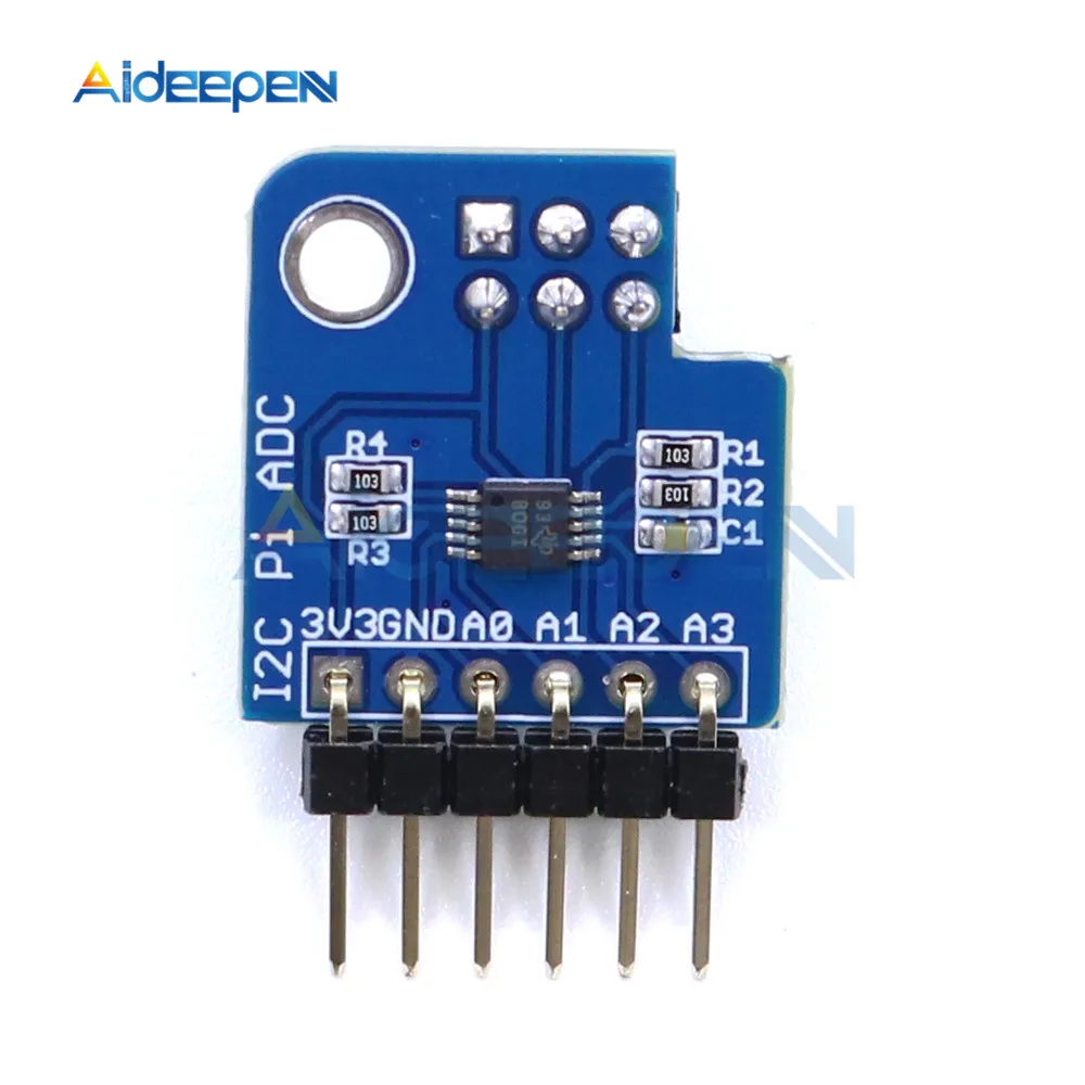 Модуль ADS1115 I2C Pi ADC аналоговый в цифровой преобразователь программируемый уровень