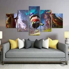 Постеры и принты для видеоигр LOL Teemo Wild Rift Popluar, Картина на холсте, настенное искусство без рамки