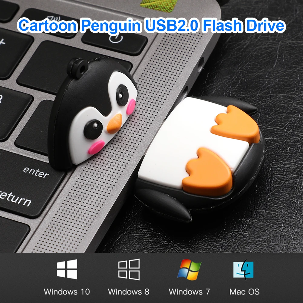 

Cartoon Penguin USB Flash Drive Pen Drive Memory Stick 4G/8G/16G/32G/64G/128G Cute Mini Cartoon Penguin Owl USB Flash