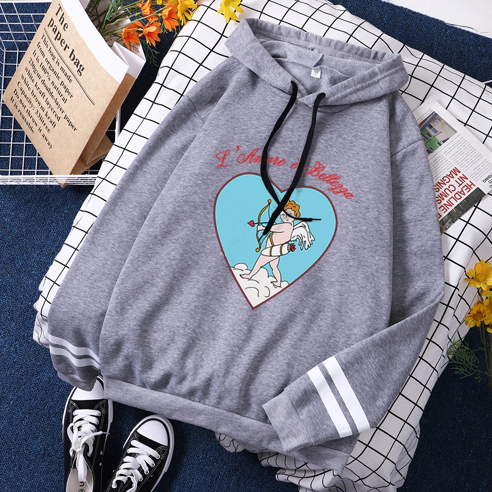 

Стрела купидона прекрасный комикс женские худи Лидер продаж; Сезон весна; С капюшоном и проектом из мультиков в стиле хип-хоп свободная одеж...