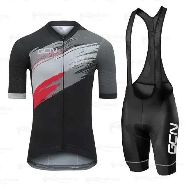 Red GCN Team Cycling Jersey Set 2022 Man Summer MTB Race Clothing Short Sleeve Ropa Ciclismo Outdoor Riding Bike Uniform | Спорт и